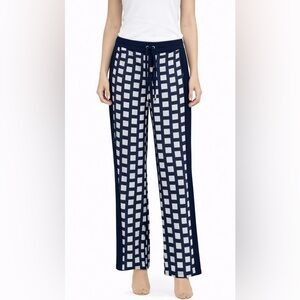 Splendid Navy Blue and White Checkered Pants, Size XS